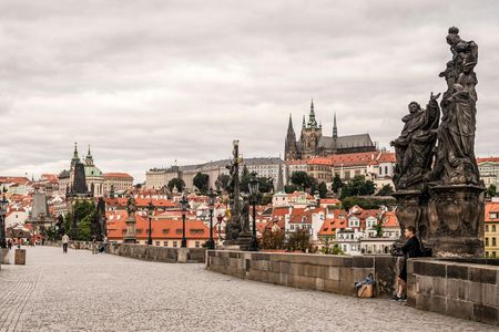 Prague Castle and Orloj with National Museum or Jewish Quarter
