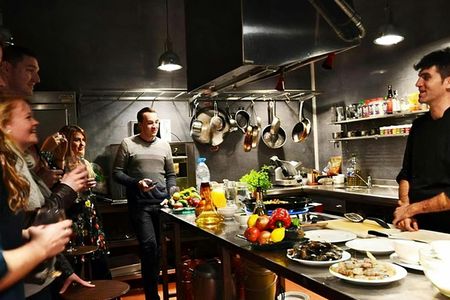 Interactive Spanish cooking experience in Barcelona
