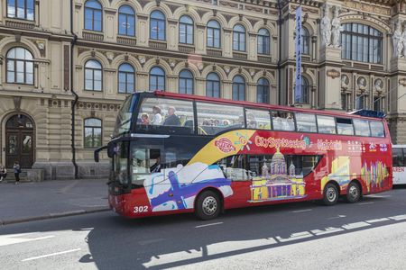 City Sightseeing hop-on hop-off bus tour of Helsinki