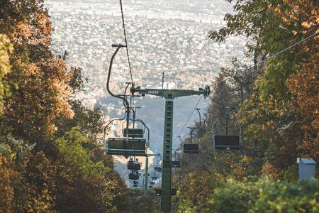 Janos hill tower visit by chairlift in Budapest