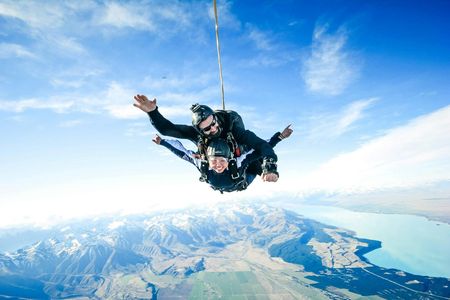 15,000ft  Skydive tandem over Mt. Cook