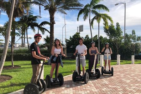Biscayne Bay boat and self-balancing scooter tour