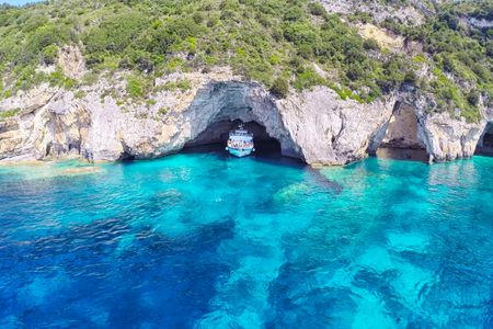 Paxos Antipaxos blue caves cruise from Lefkimmi