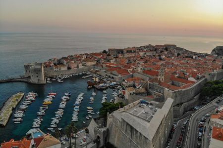 Evening stroll through the old town in Dubrovnik