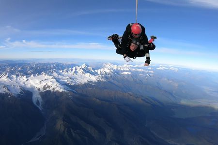 Tandem skydive 16,500ft above Franz Josef and Fox Glaciers