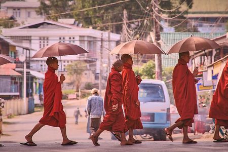 Luang Prabang morning Alms Giving and market tour
