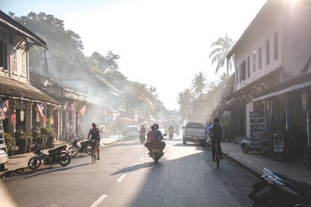 Luang Prabang city tour with Alms Giving ritual and Kuang Si waterfall