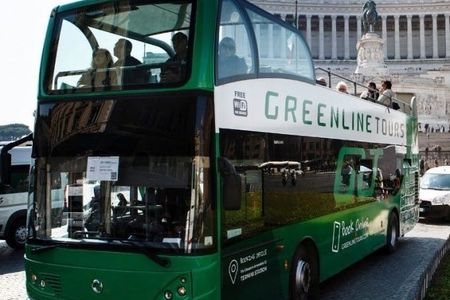 Rome hop-on hop-off bus tour with 3 stops
