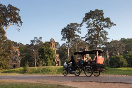 Angkor Wat and Ta Prohm half-day private tour by tuk tuk