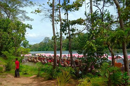 Gondola paddle boat one hour private sunset tour in Siem Reap
