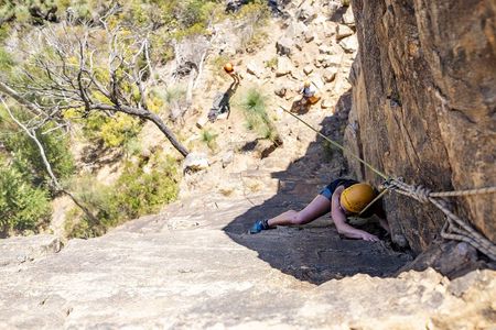Rock climb and abseil at Morialta Conservation Park
