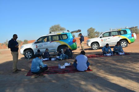 Hatta safari tour with Honey Bee Garden entrance