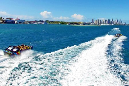 Jet boat and Aquaduck combo