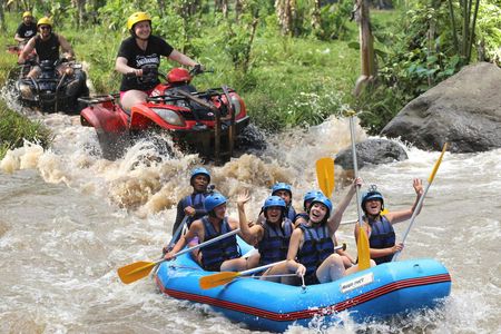 Bali outdoor adventure with quad bikes and rafting