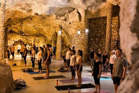 Cabaret cave yoga and guided hike at Yanchep National Park