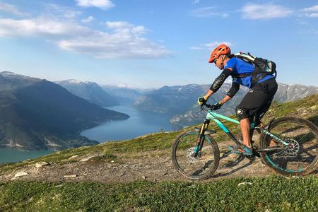 Voss mountain to fjord mountain bike tour