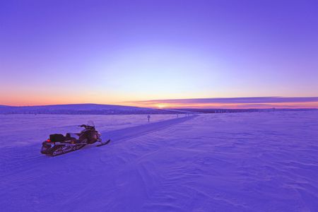 Levi guided snowmobiling adventure
