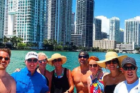 Half day private boat charter with captain in Miami