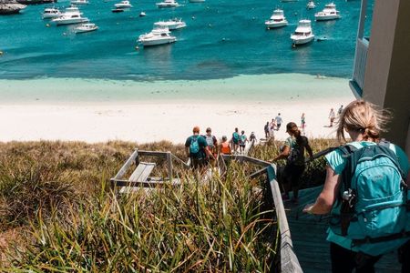 Guided Hike of Rottnest Island, lakes and bays