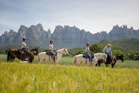 Montserrat guided tour and riding experience with private transport from Barcelona