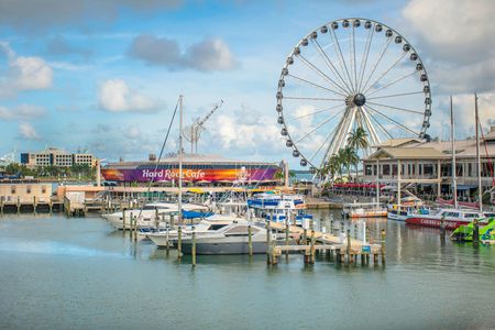 Biscayne Bay cruise with optional hop-on hop-off bus and Skyviews wheel