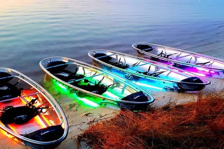Lagunas Pensacola Beach night time glow paddle experience