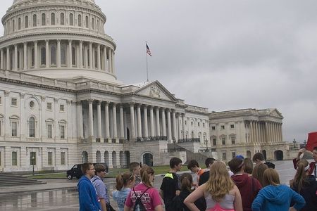 Washington DC walking tour and entrance to the African American Museum