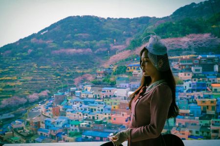 Retro outfit rental in Gamcheon culture village