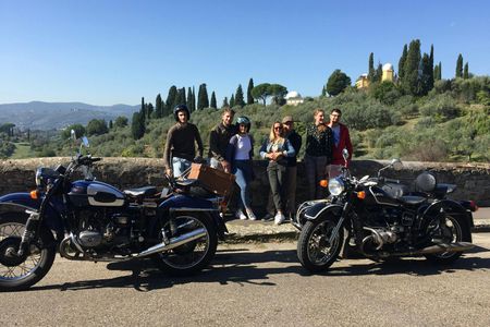 Florence sidecar tour at sunset with aperitivo