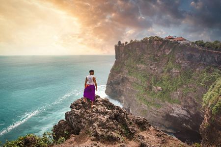 Sunset at Uluwatu Temple with optional spa and Kecak dance