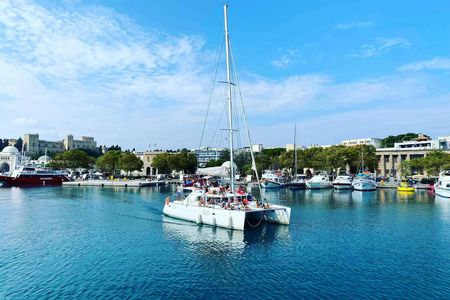 Catamaran day cruise with lunch in Rhodes