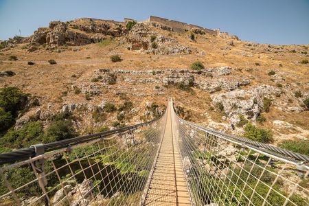 Trekking from Matera's Sassi to the Murgia with tibetan bridge