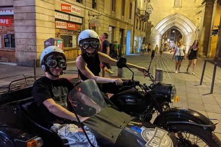 Night sidecar ride in Bordeaux