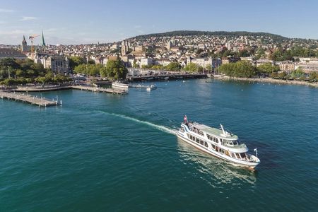 Zurich guided bus tour with lake cruise
