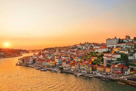 Porto wine sunset rooftop walking tour
