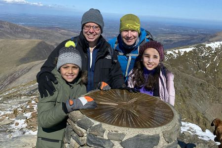 Summit of Snowdon hiking guided tour