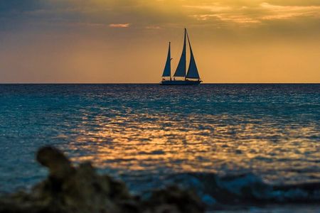 Bonaire sail and snorkel cruise with dinner