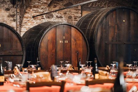 Wine experience with lunch or dinner in a farm vineyard