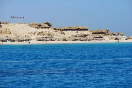 Mahmya Giftun Island sunset with full-day snorkeling cruise and beach in Hurghada