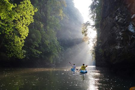 Full-day sea kayaking adventure in Ao Thalane from Krabi