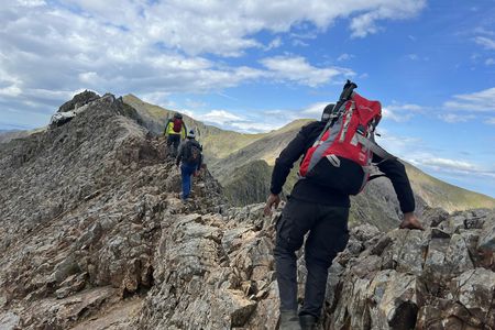 Guided Snowdon climb via Crib Goch