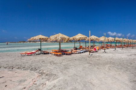 Small group tour with lunch to Elafonisi and Milia Mountain Retreat