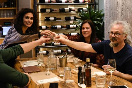 Athens by night food and wine tasting walking tour