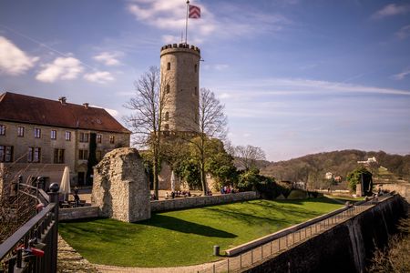 Self guided tour with interactive city game of Bielefeld
