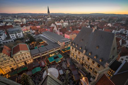 Self guided tour with interactive city game of Osnabruck
