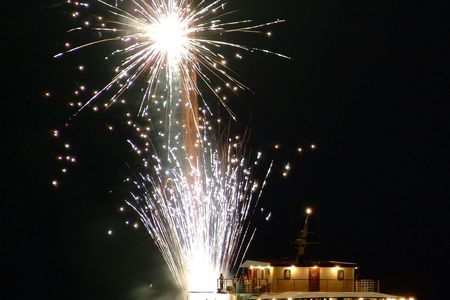 Wave Dancer fireworks dinner and show night cruise from Paphos