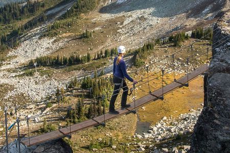 Guided hike on the Whistler Mountain top