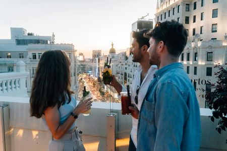 Madrid tapas and wine tour with rooftops drinks