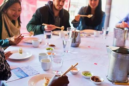 Walking food tour through Chinatown's flavors
