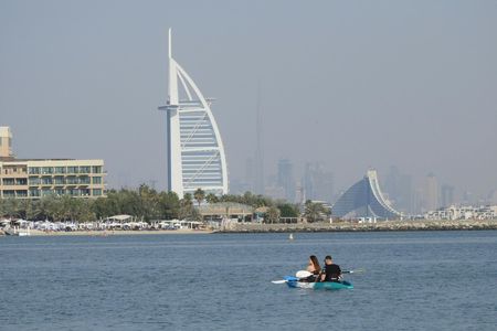 Double-seat Kayak Rental on The Palm Jumeirah - One Hour